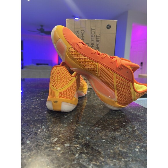 NIKE AIR JORDAN XXVIII 38 LOW "HEIRESS" TAXI-YELLOW SIZE 13 Men’s 14.5 W - Picture 8 of 12